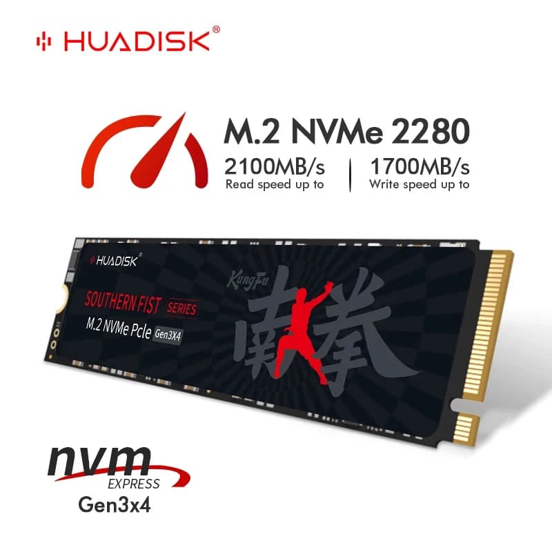 HUADISK SSD NVMe M2 1 to 512GB PCI-e 3.0X4 disque dur interne 2280 SSD 256GB 128GB disque SSD pour o