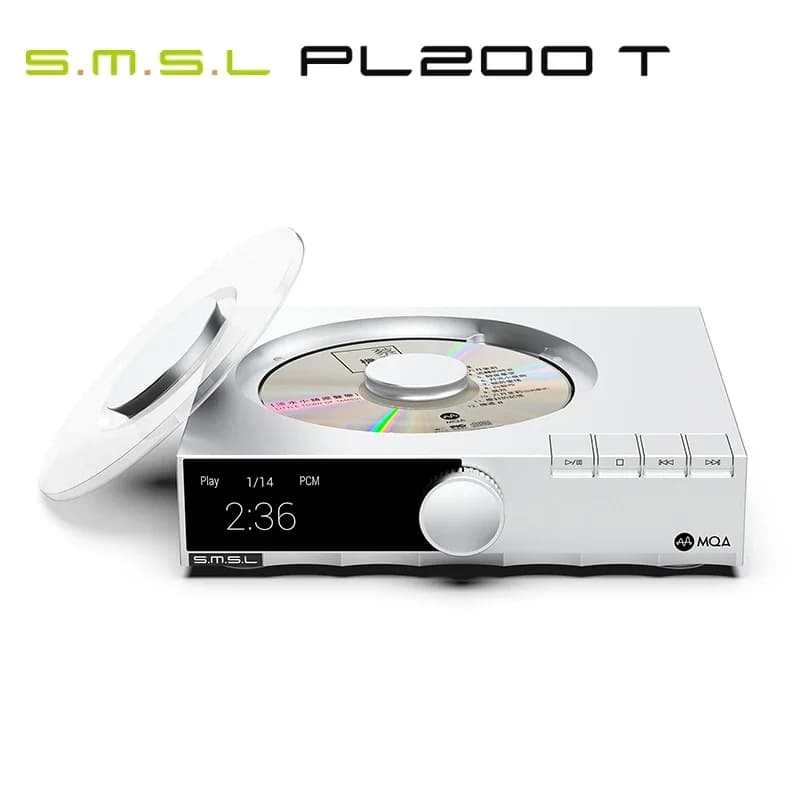 Lecteur CD SMSL PL200T MQA-CD Horloge de transport Entrée et sortie P.A.S.S. sortie optique coaxiale
