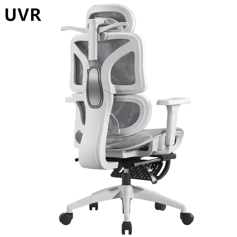 Chaise ergonomique UVR, chaise d'ordinateur pour la maison, confortable pour s'allonger, chaise de j