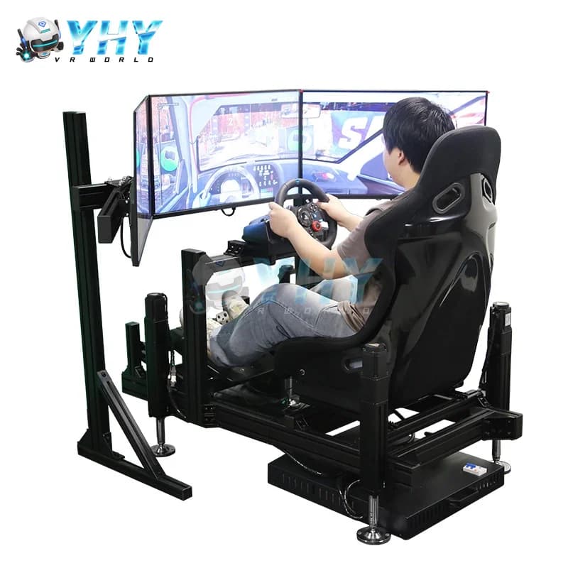 Cockpit de simulateur de course professionnel avec mouvement 3 DOF, simulateur de conduite F1, ensem