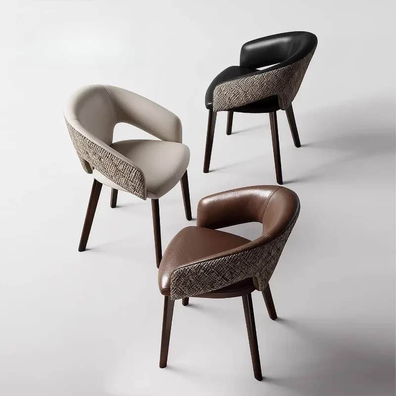Chaises italiennes pour salon, relaxantes, élégantes, classiques, minimalistes, design moderne, meubles pour la maison