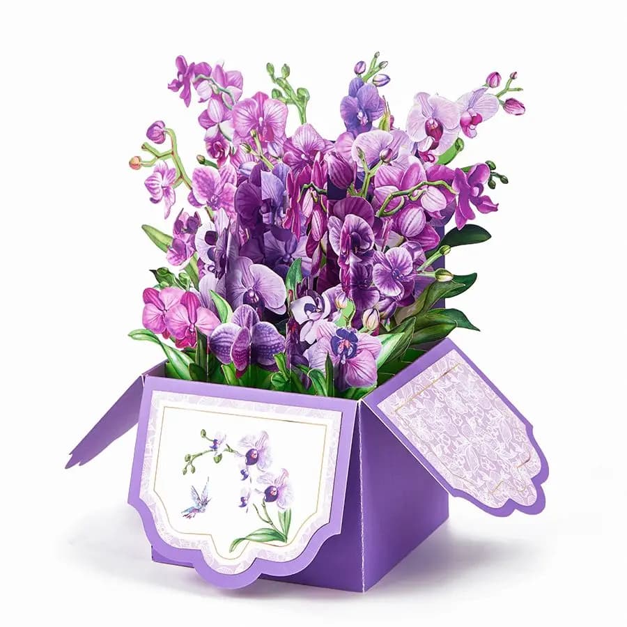 Carte de vœux à fleurs avec enveloppe, cadeaux Surprise pour la fête des mères, anniversaire de Thanksgiving, anniversaire de mariage, boîte florale Pop-up 3D