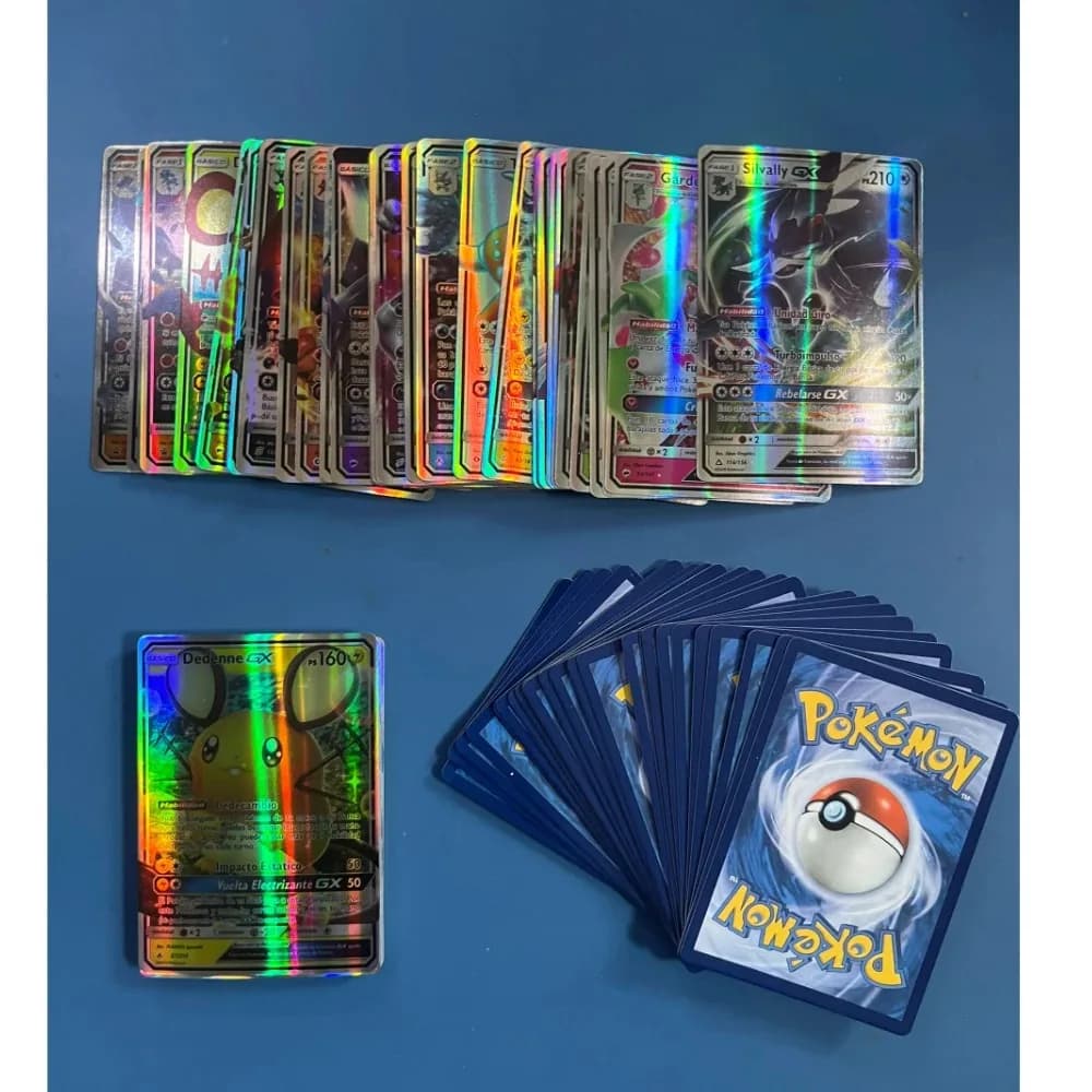 Nouveau modèle Pokemons français anglais allemand coréen espagnol cartes Pokemons carte GX VMax VMAX V TT Pikachu Anime carte de combat