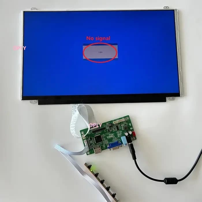 Écran de moniteur avec panneau IPS EDP, 15.6 pouces, 1920x1080, carte contrôleur, VGA, HDMI, compatible pour PC, PS, X360, ordinateur portable, framboise