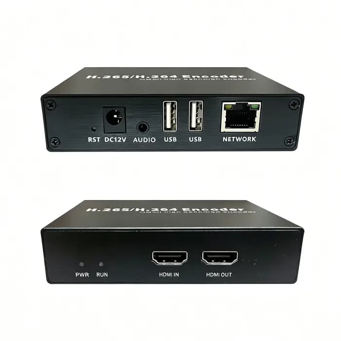 Encodeur vidéo HD 4k en direct, streaming H.265 HEVC H.264 WiFi HDMI vers IP avec enregistrement sur carte TF, RTMP RTSP SRT UDP HLS ONVIF