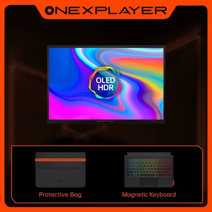 Ordinateur portable tablette 2-en-1 OneXPlayer Super V 14 pouces 2.8K OLED 120Hz Intel Core Ultra X7