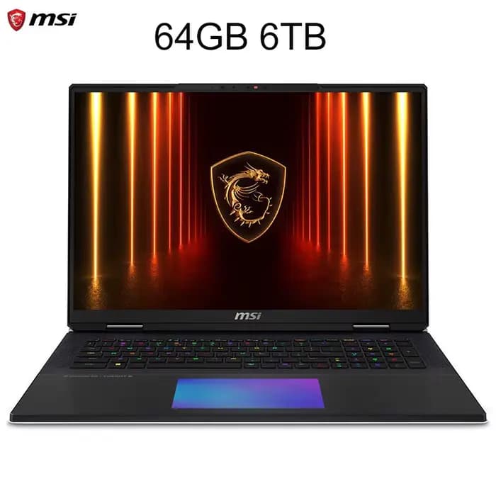 Ordinateur portable de jeu MSI Titan 18 HX AI 2025, écran 18 pouces 4K Mini LED 120Hz UHD+, Ultra 9-