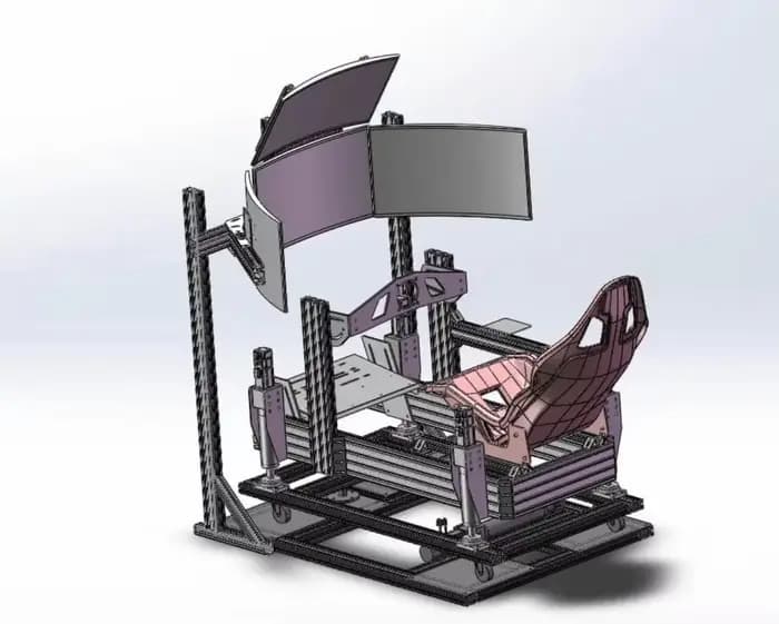 Simulateur de course de réalité virtuelle pour divertissement à domicile, système de mouvement 4DOF