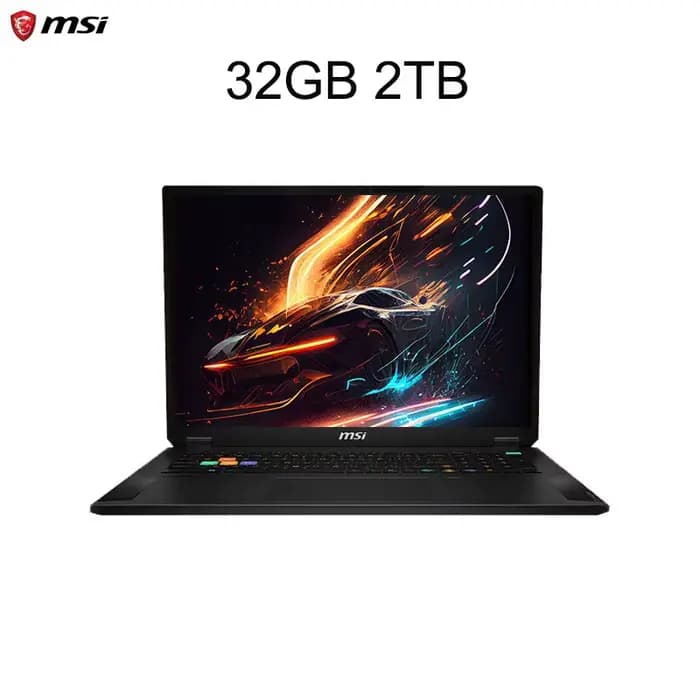 Ordinateur portable de jeu MSI Stealth 18 HX AI 2025, écran MiniLED 4K 120Hz de 18 pouces, Netbook I