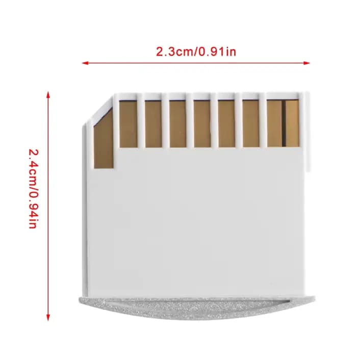 Lecteur MiniSD adaptateur vers SD pour ordinateur portable pour carte mémoire de stockage supplémentaire Rea K1KF
