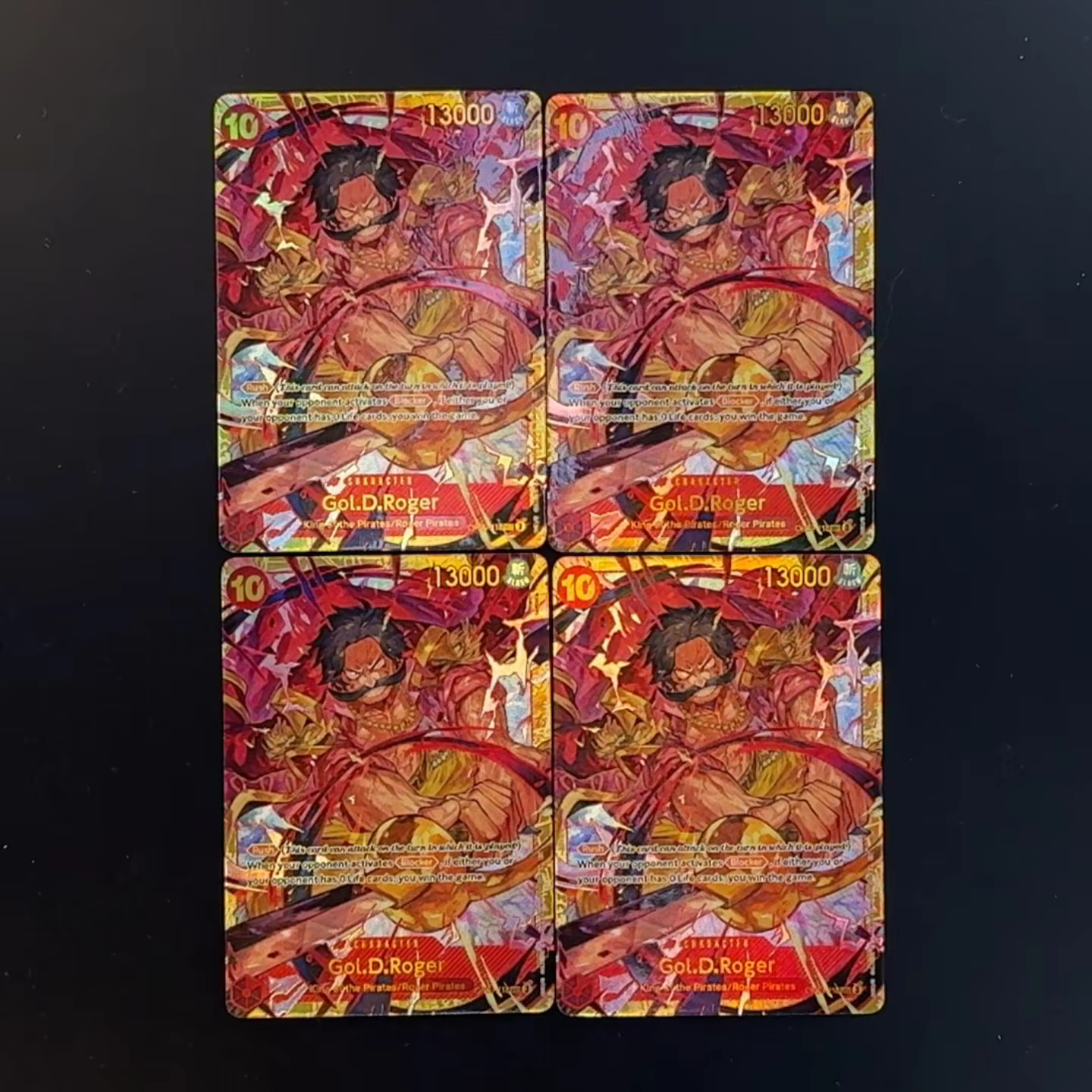 One Piece TCG OPCG Anglais OP09-118 Carte Secrète Gol.D.Roger SEC Carte Foil Texturée Crocodile à 10