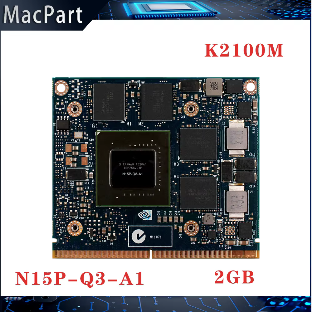 Carte graphique vidéo Quadro K2100 K2100M 2 go, N15P-Q3-A1 0G4FN0 avec support en X pour Dell HP iMa