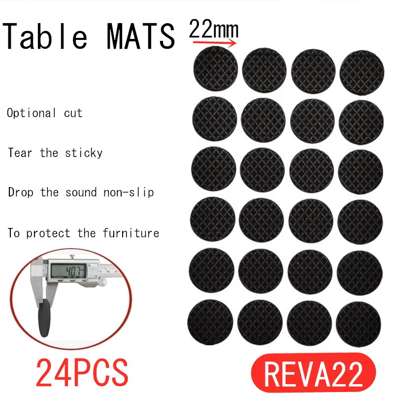 Coussinets en caoutchouc pour pieds de chaise, 1-24 pièces, tapis antidérapant, amortisseur de pare-