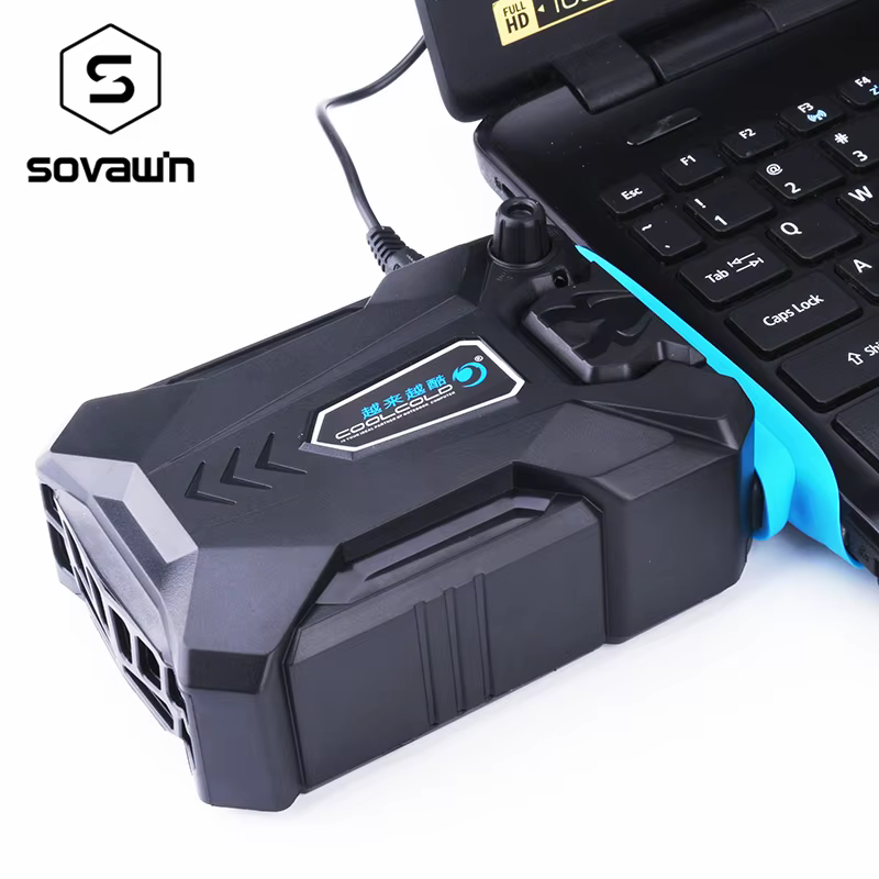 Refroidisseur externe USB pour ordinateur portable, ventilateur de refroidissement, extraction d'air