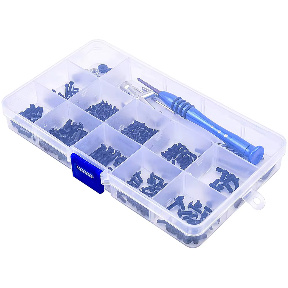 Kit d'outils et de vis pour voiture RC, 316 pièces, boîte de vis M2 M2.5 M3, fournitures de réparati