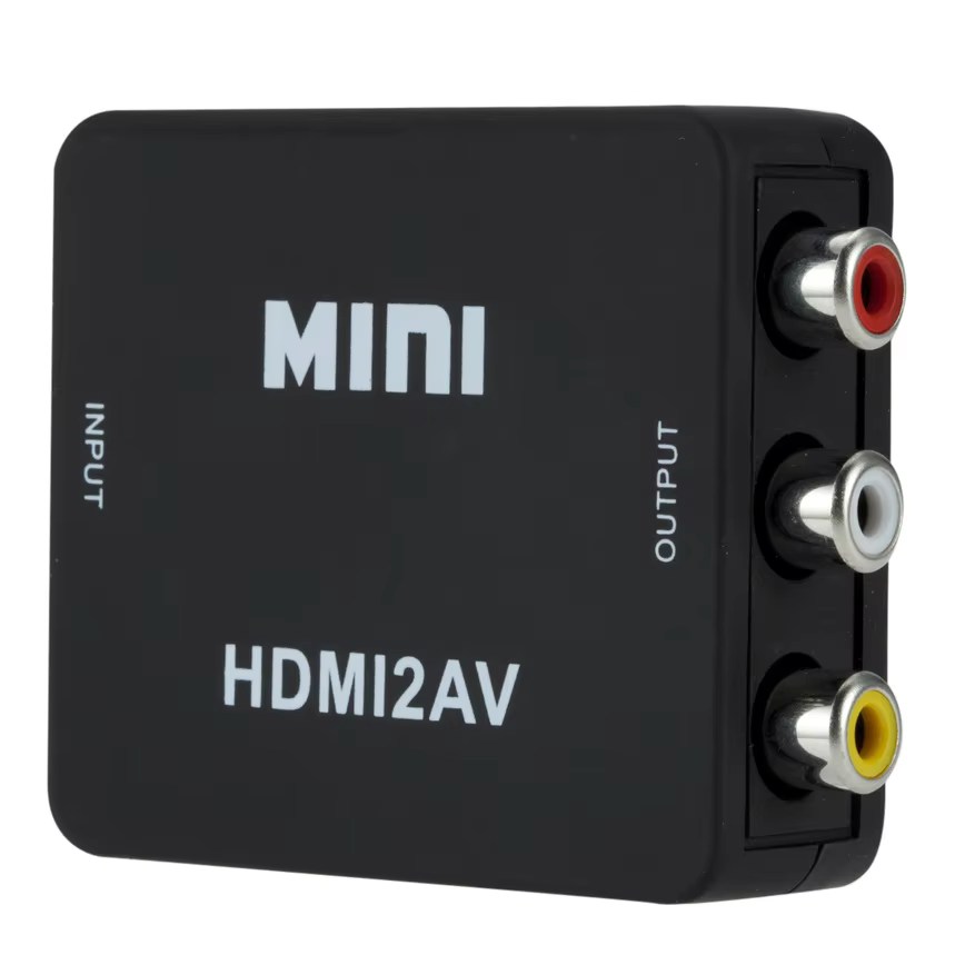 Grwibeou – convertisseur HDMI vers RCA 1080P, boîtier vidéo AV/CVSB L/R HD 1920x1080, HDMI2AV, prise