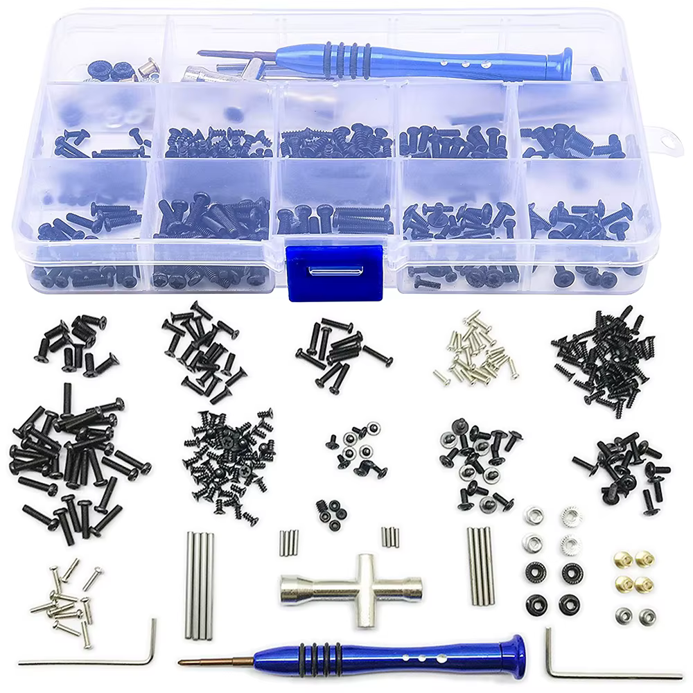 Kit d'outils et de vis pour voiture RC, 316 pièces, boîte de vis M2 M2.5 M3, fournitures de réparati