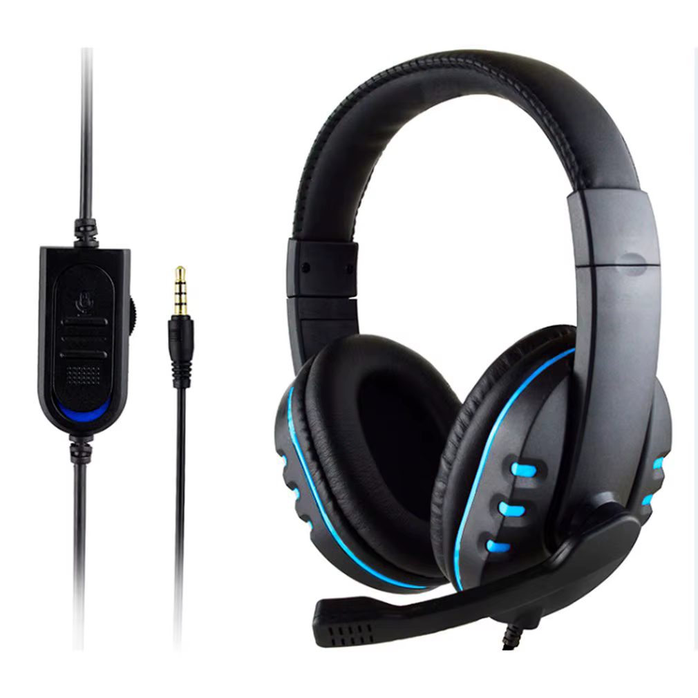 Casque 3.5mm filaire casque de jeu écouteurs musique pour PS4 Play Station 4 jeu PC Chat ordinateur 