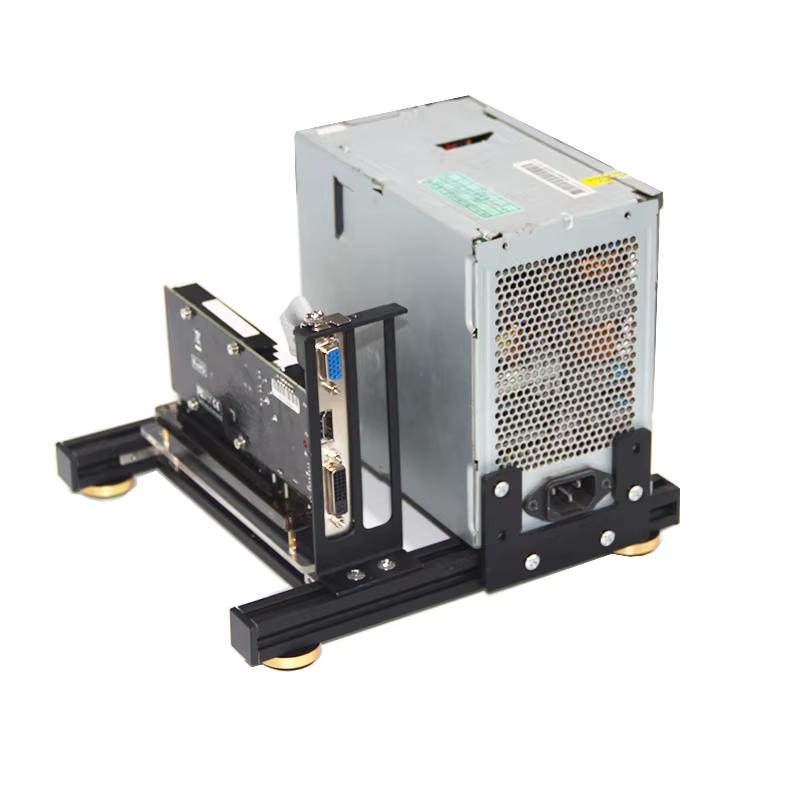 Support GPU + PSU, support de carte graphique externe avec base d'alimentation pour ATX PSU, support
