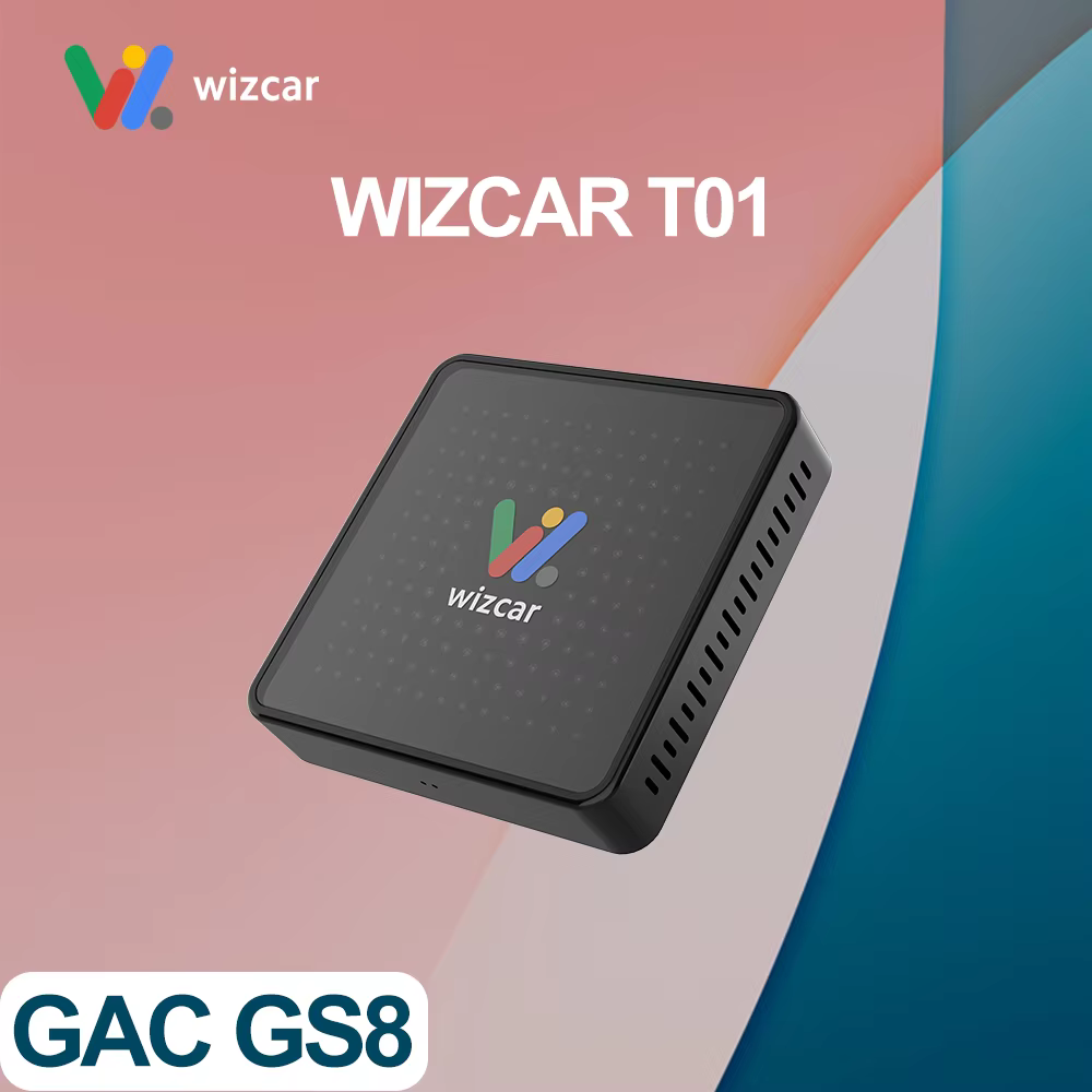 GAC GS8 2023-2025 GS4 WIZCAR T01 solution multimédia originale support Google maps Waze Spotify musi