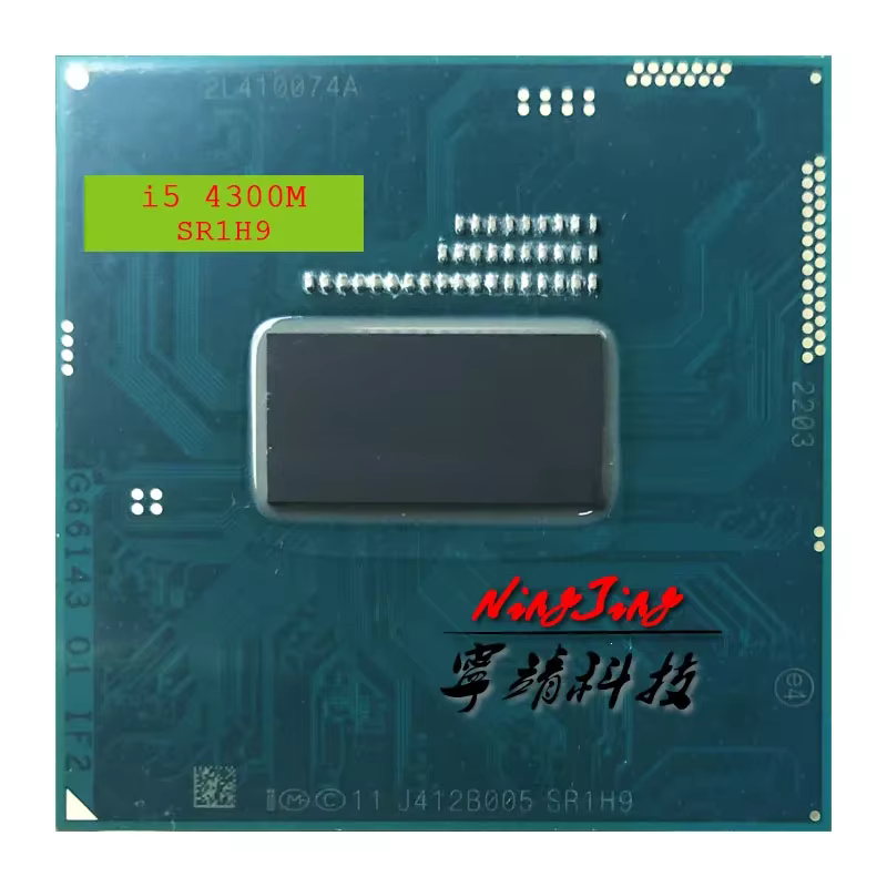 Intel Core i5-4300M i5 4300M SR1H9 2.6 GHz touristes-Core facades-Thread CPU 3M 37W Socket G3/rPInco