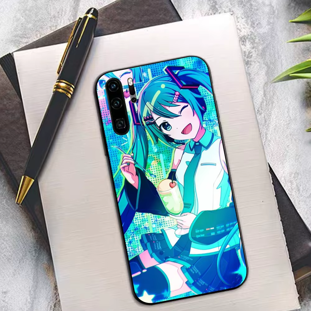 Coque de téléphone fille japonaise h-hatsune Miku, étui pour Huawei P 8 9 10 20 30 40 50 Pro Lite Ps