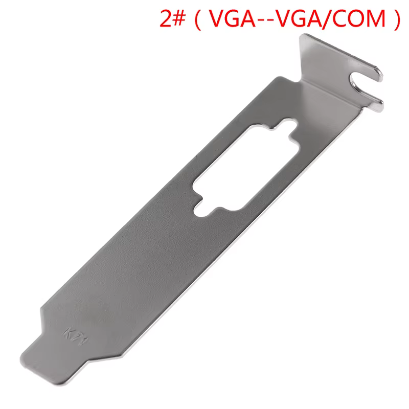 Adaptateur de support à profil bas, port DVI VGA pour carte graphique vidéo de moitié de hauteur