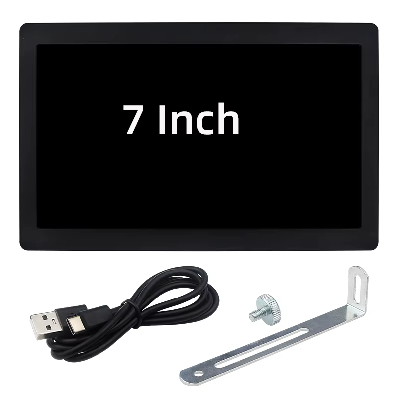 Écran Sencondaire de type C de 7 pouces, 1024x600 IPS LCD, Support de bureau, Mode étendu, informati