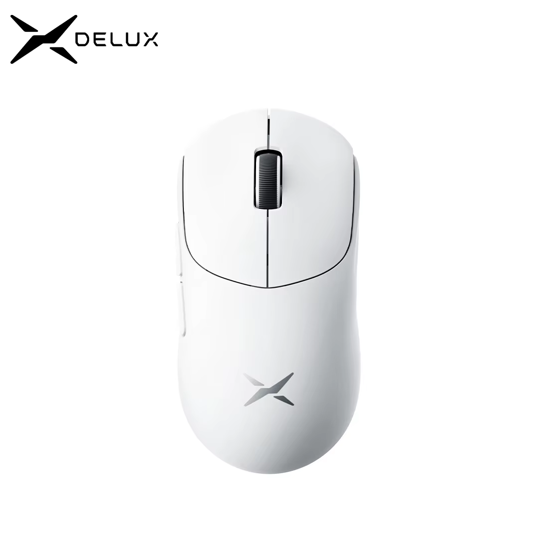 Souris de jeu sans fil Delux M400, 24000DPI, taux d'érollage 1KHz, PAW3311, souris rechargeable Tri-