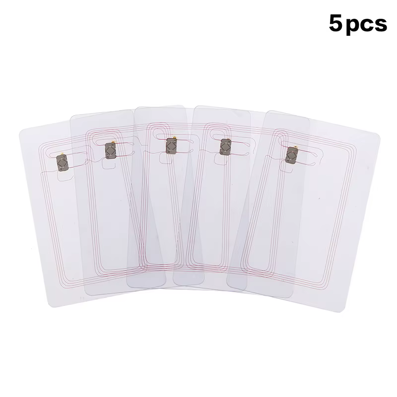 Cartes NFC transparentes, étiquettes NFC vierges, programmables et réinscriptibles, 215 étiquettes N