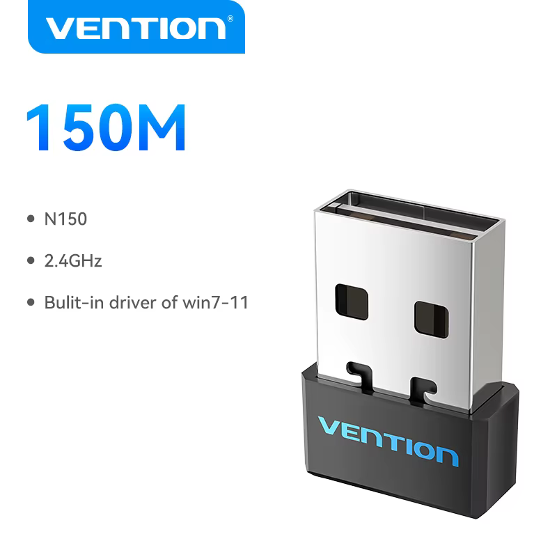 Vention adaptateur WiFi AC650 WiFi5 5G et 2.4G USB WiFi carte Dongle pour PC de bureau ordinateur po