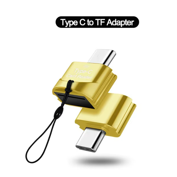Lecteur de carte portable USB 3.1 Type C USB-C TF Micro SD OTG Adaptateur Type-C Lecteur de carte mé