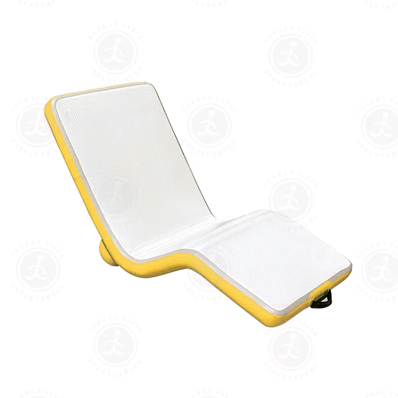 Chaise longue gonflable simple, plate-forme, piscine, plage, chaise de soleil gonflable