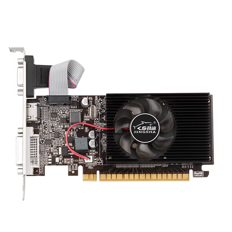Carte graphique GT610 810MHZ DDR3 1GB, Interface HD VGA DVI, accessoires pour ordinateur de bureau e