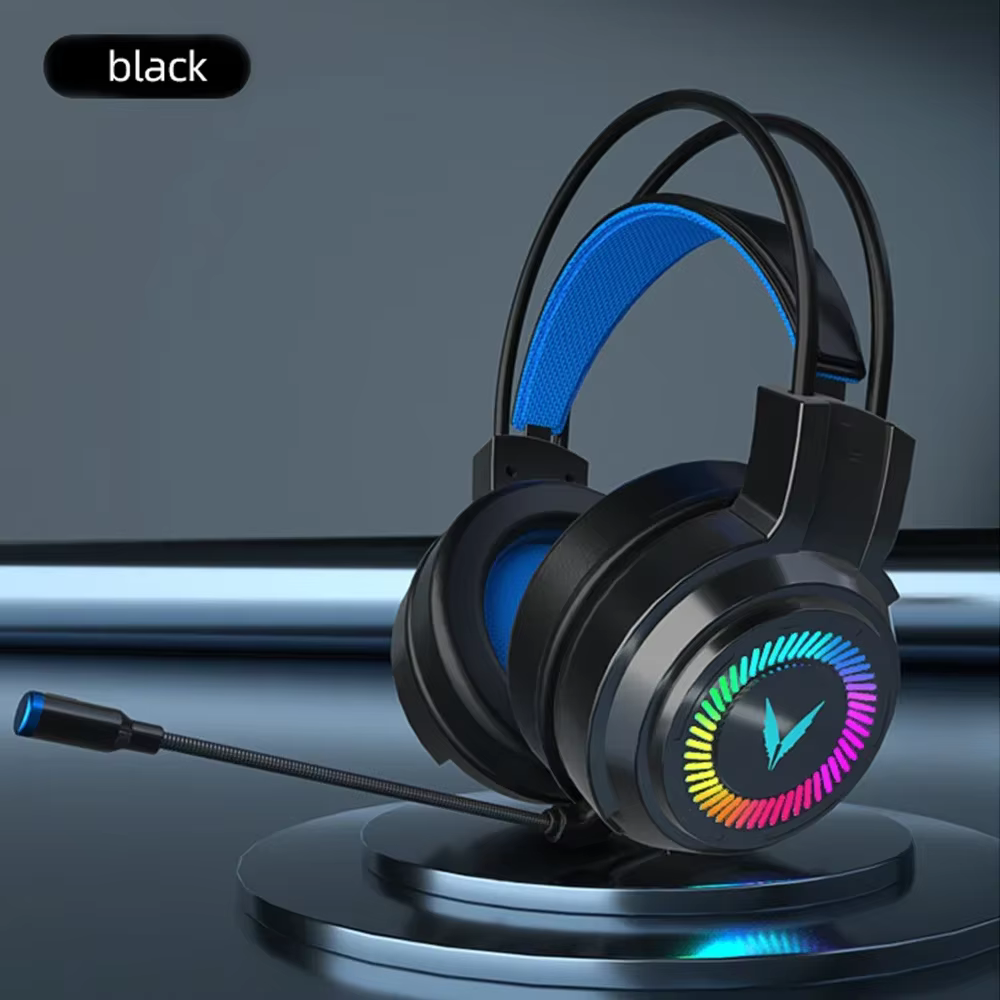 Casque de jeu Microphone antibruit jeu e-sports 7.1 son Surround stéréo casque filaire pour PS5 Xbox