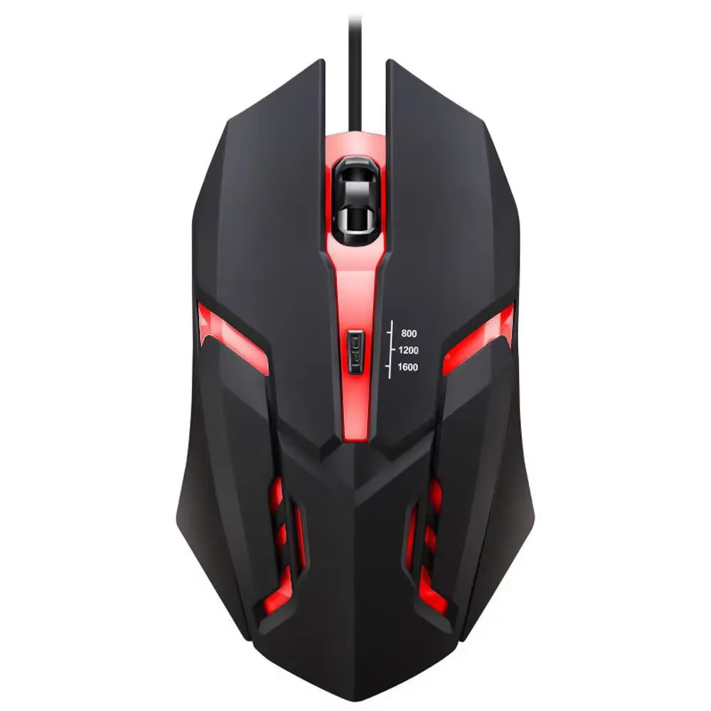 Souris de jeu filaire USB lumineuse LED 20251 PC ITLY M01 pour ordinateur de bureau, ordinateur port