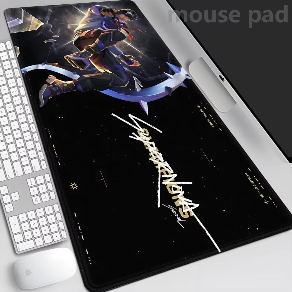 Tapis de souris de jeu XXL Valorant ISO, nouveau tapis de clavier pour gamer, tapis de souris sur ta