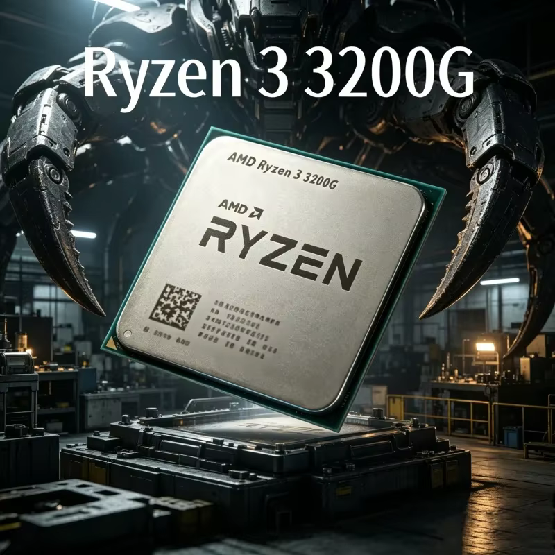 Processeur de jeu AMD Ryzen 3 3200G durable, 3,6 GHz, quad-core, 4 threads, 65 W, AM4 avec graphisme