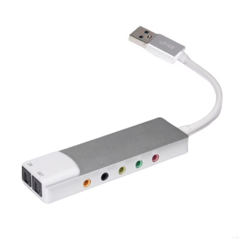 Carte son externe USB avec entrées microphones, entrées linéaires, éventuelles DIF optique pour une