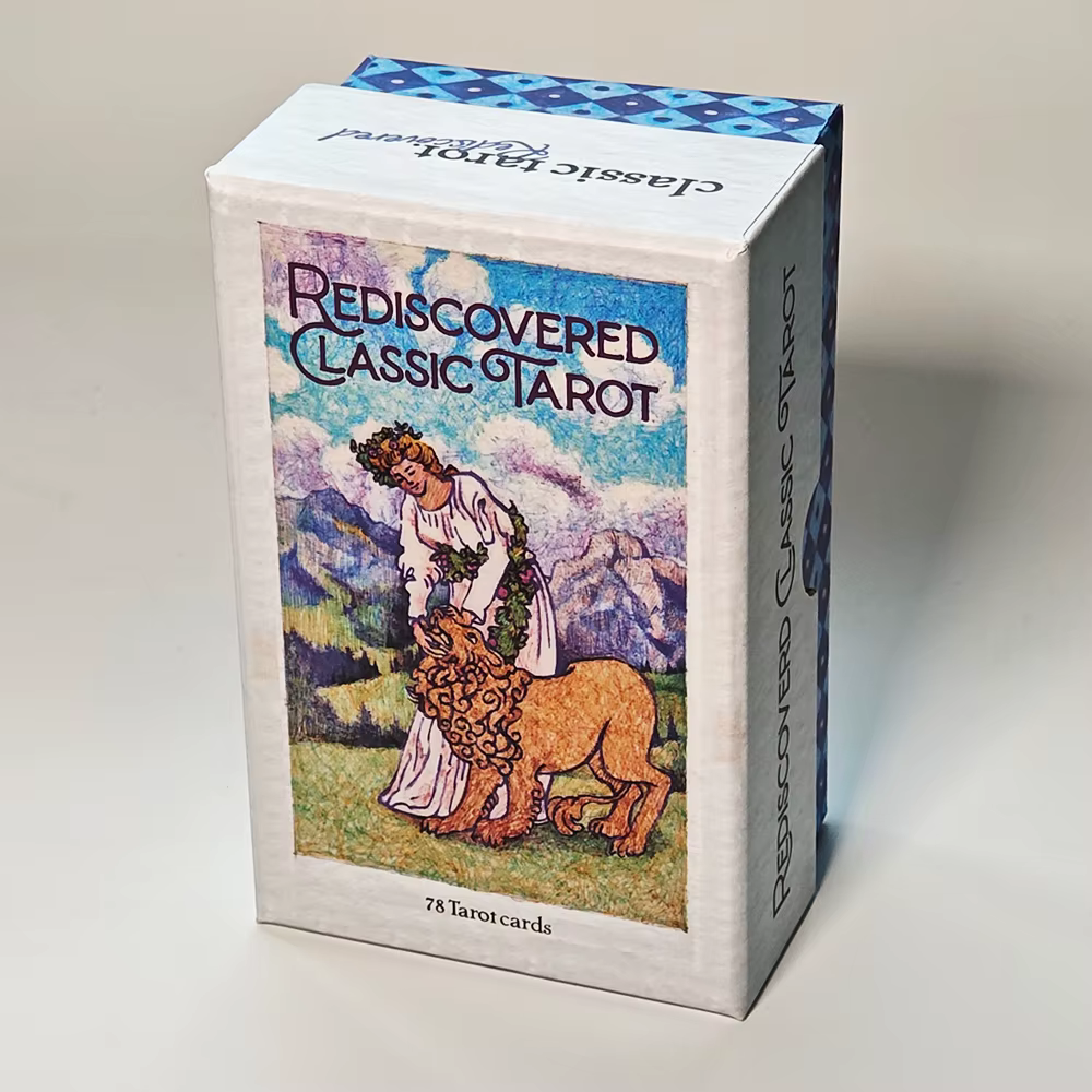 Jeu de Tarot classique rédissuré, 78 cartes de Tarot 12x7cm, dessinées avec stylos à bille imprimés