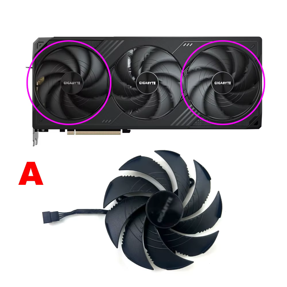 Ventilateur de carte graphique GAH3SU DC 12V pour cartes graphiques GIGABYTE RTX5090 WINDFORCE 32G