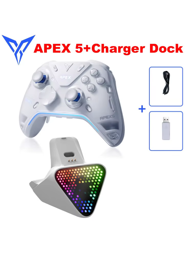 Manette de jeu Flydigi APEX 5 Elite, Version mondiale officielle, avec station de chargement, contrô