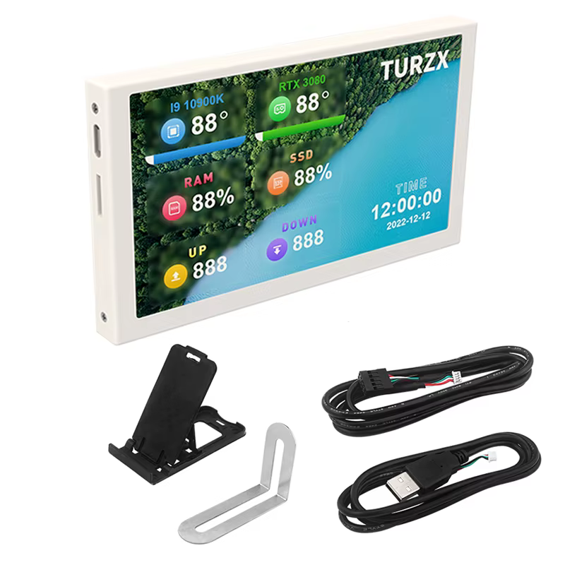 TURZX – écran secondaire IPS type-c de 5 pouces, écran LCD pour ordinateur, Mini moniteur dynamique