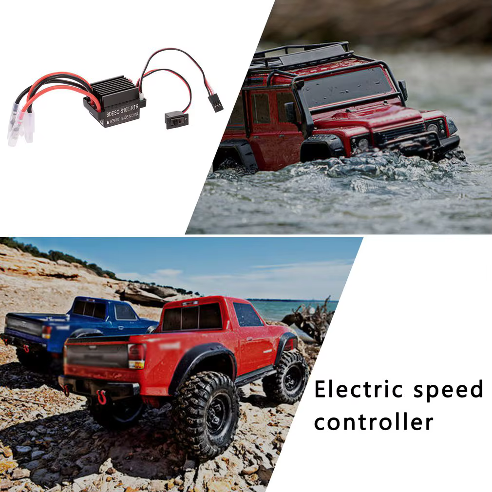 Contrôleur de vitesse électrique ESC brossé étanche 5V/2A BEC 320A 2-3S, adapté à la voiture RC à l'