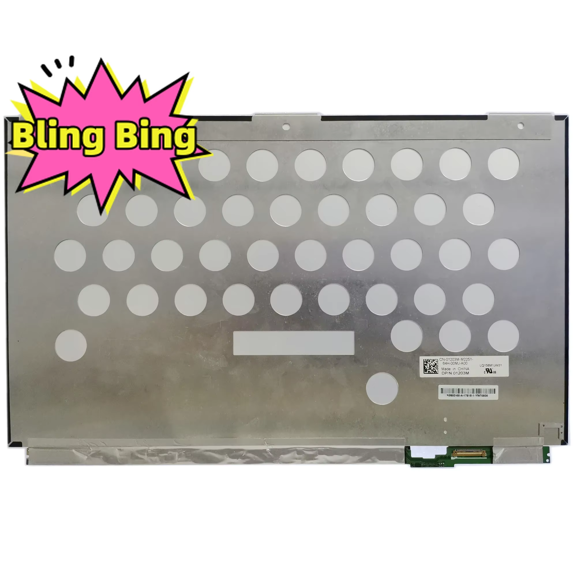 LQ156M1JW31 Pour Dell XPS 15 9560 9550 1920X1080 60Hz NON-TOUCH LCD Écran 15.6 "Pouces 30 pins EDP