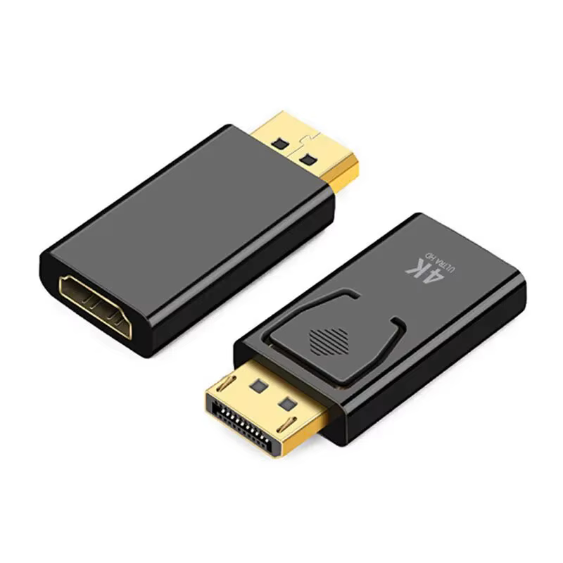 Adaptateur 4K DisplayPort vers HDMI, convertisseur DP mâle vers femelle, vidéo 1080P pour PC HDTV or