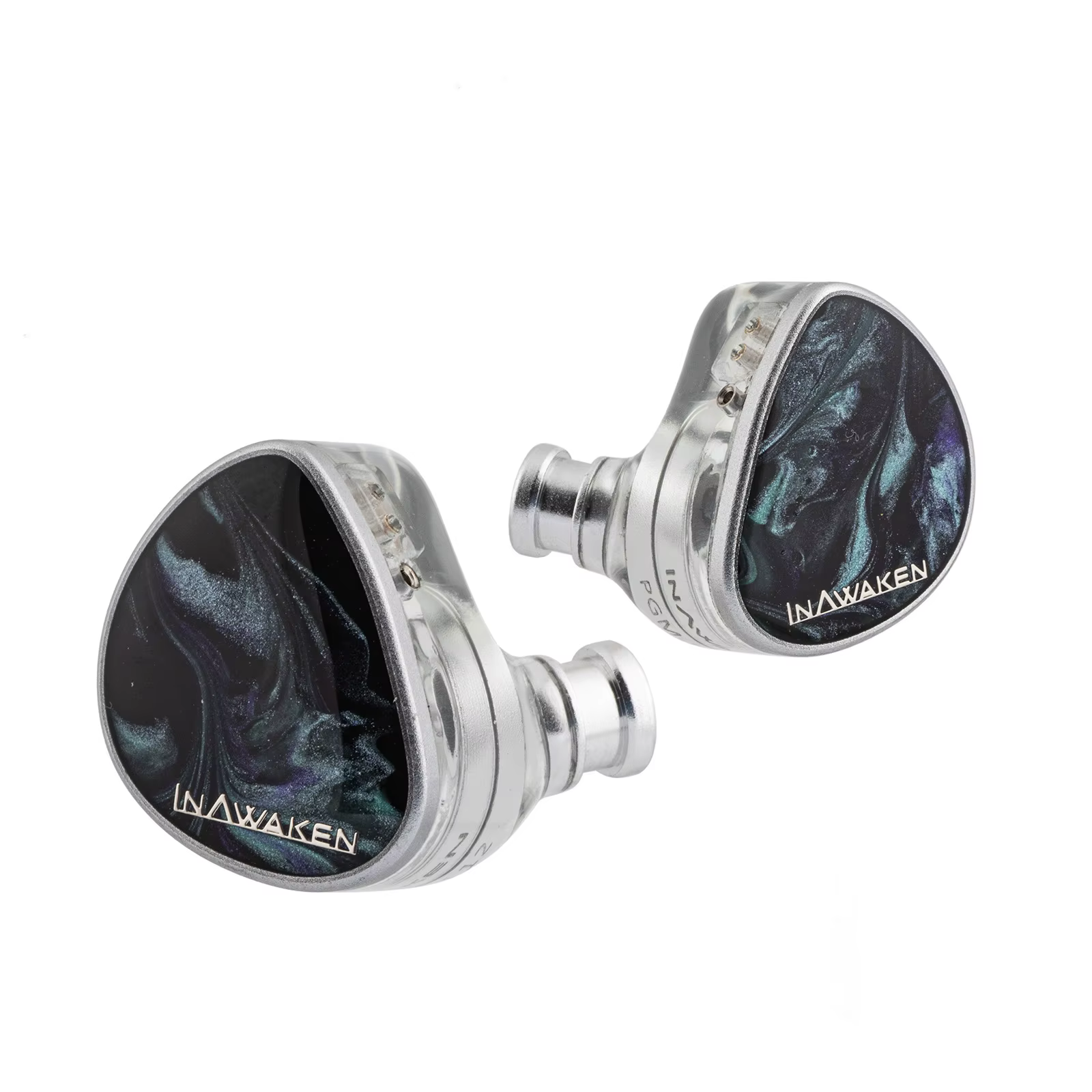 INAWAKEN DAWN Ms casque IEM à pilote dynamique à diaphragme violet-or avec câble blindé OFC pour mus