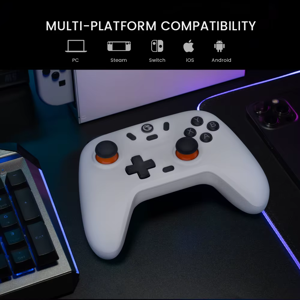 Manette de jeu sans fil GameSir Nova Lite, contrôleur de jeu avec Bluetooth, dongle, filaire pour Sw
