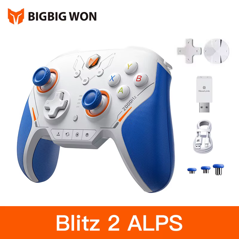 BIGBIG WON Blitz 2 Pro contrôleur sans fil taux de retour 2000Hz contrôleurs somatosensoriels APEX p
