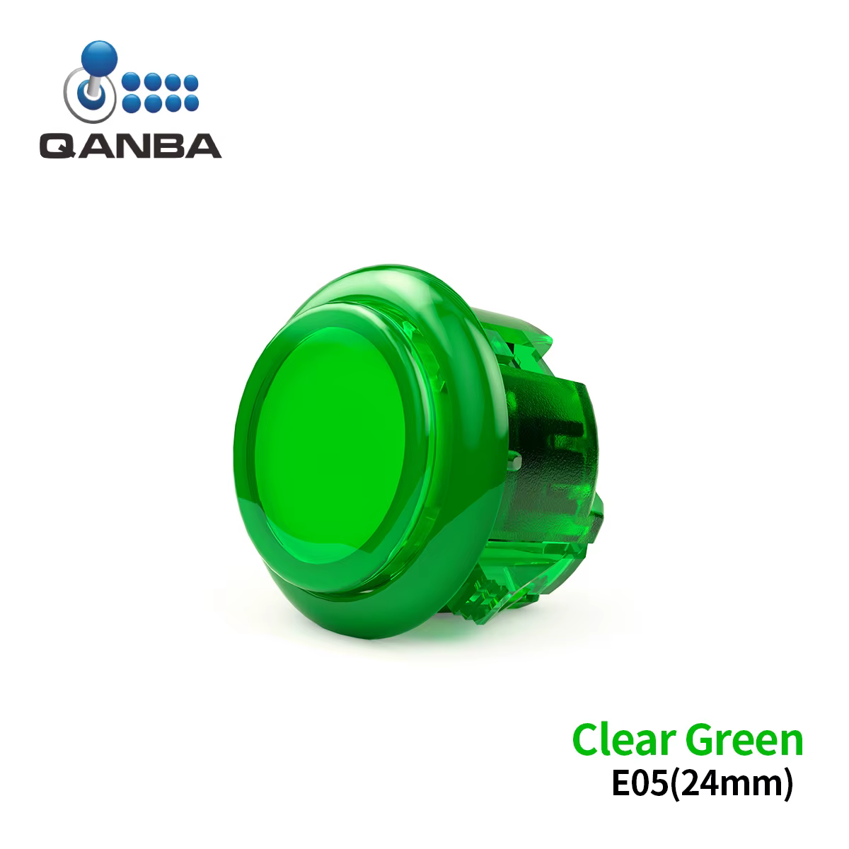 Qanba Gravity KS Arbres mécaniques Bouton-poussoir silencieux 24 mm/30 mm Bouton d'arcade encliqueta